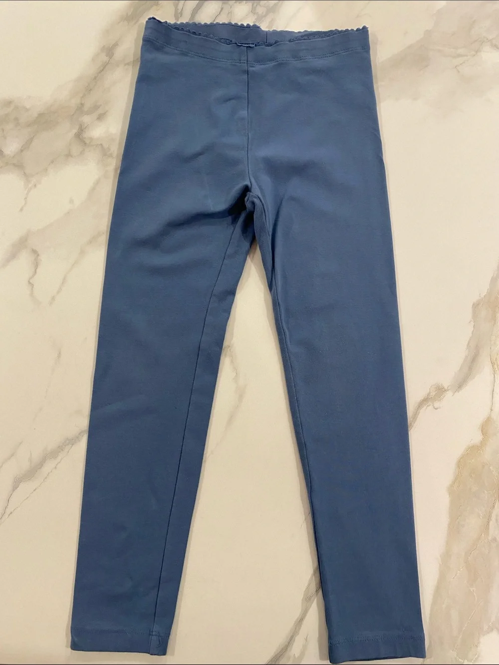 The Tea Collection Solid Leggings size 6 blue and a pumpkin color